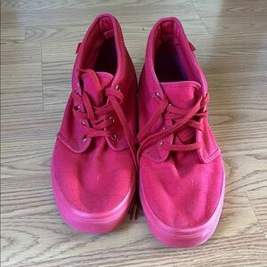 Red High Top Vans